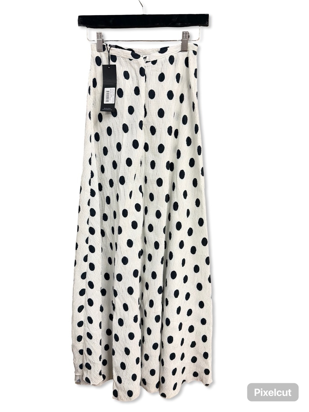 Lioness Ford Maxi Skirt Porcelain Polka Dot crinkle Revolve NWT M - Picture 7 of 10